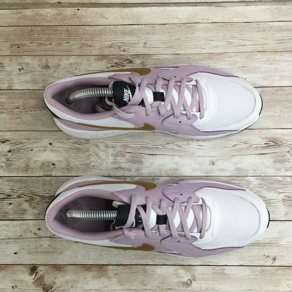 Nike Air Max Excee White Gold Iced Lilac Sneaker Lifestyle Comfort Walking Shoe - Picture 2 of 8